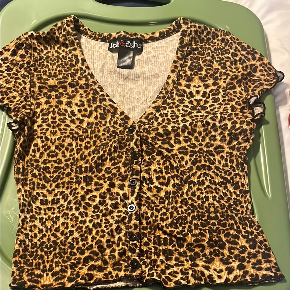 Leopard Print Women's Top